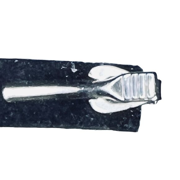 Vintage Silver Tone & Red Enamel Resnick Fuel Truck Tie Bar (5578) - Picture 2 of 5